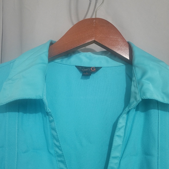 Button-down Shirt Mini Dress - Picture 3 of 3